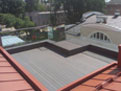 Монтаж террасной доски и стеклянного ограждения на открытом балконе